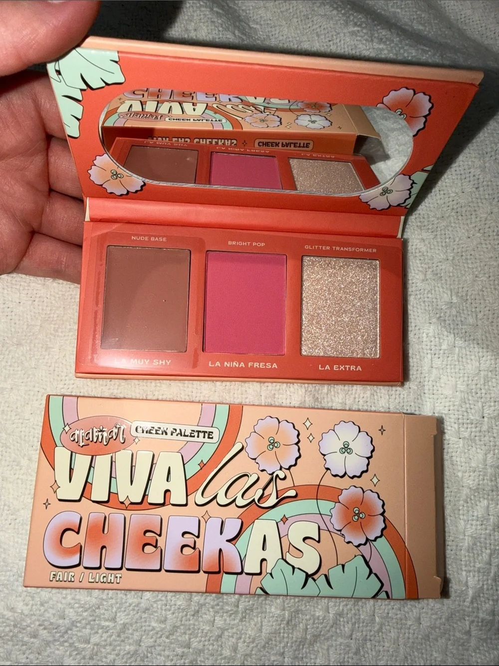 Cheek Palette Viva Las Cheekas - Bright Pink & Champagne Trio